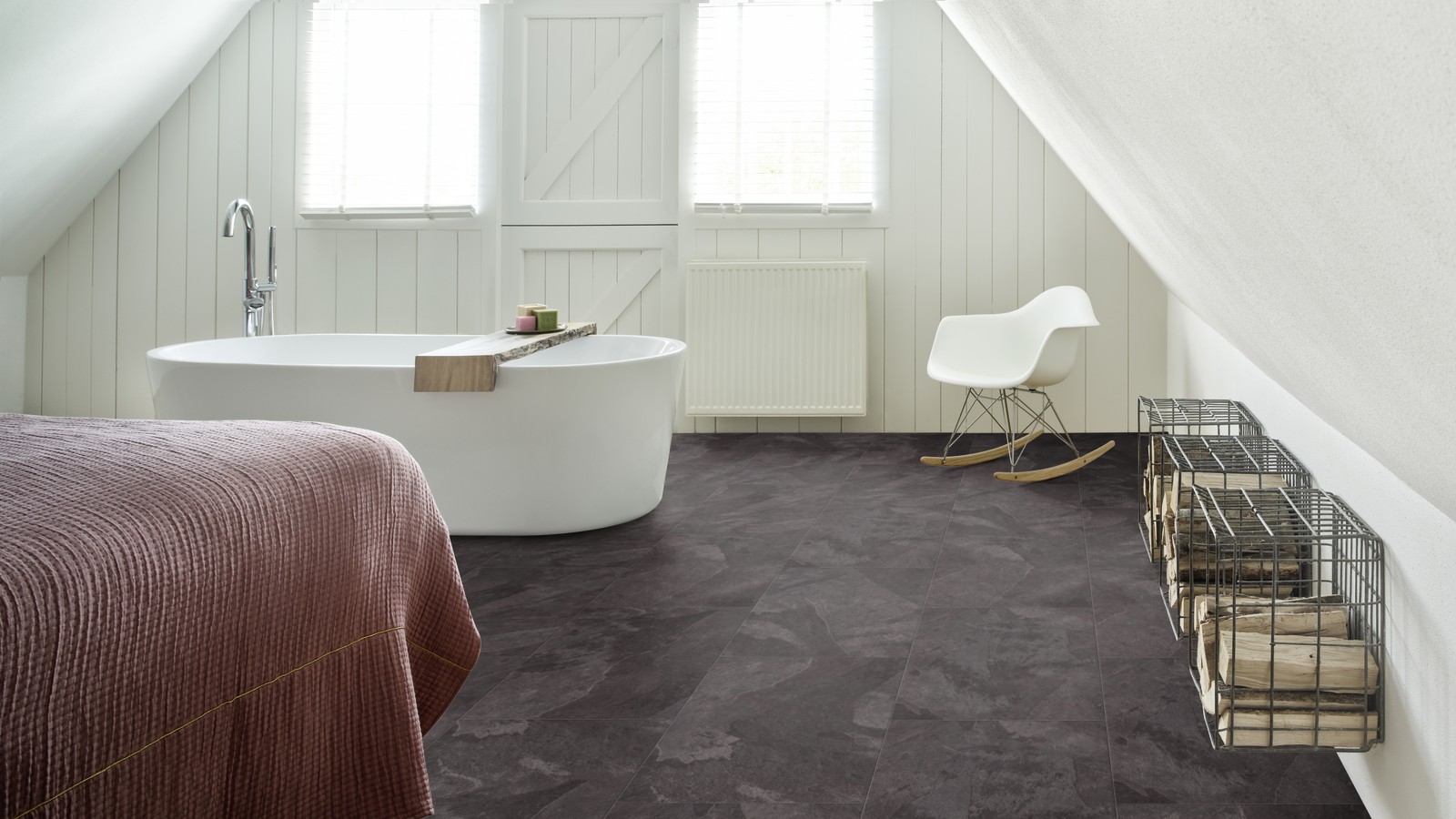 Виниловый пол Moduleo Impress Click Mustang Slate 70948 от flatbox.by