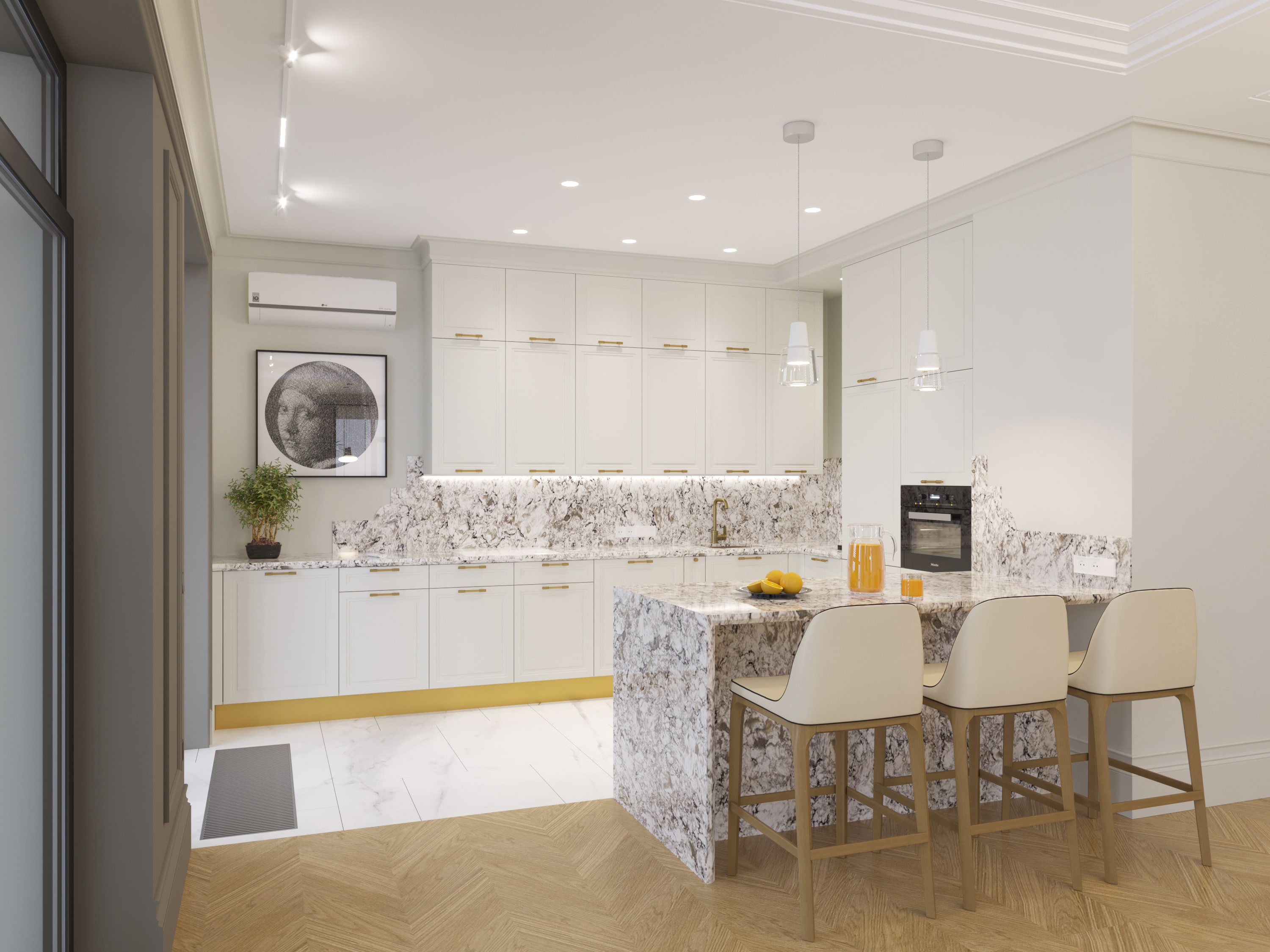 Заигрывание с классикой. Квартира в Новой Боровой