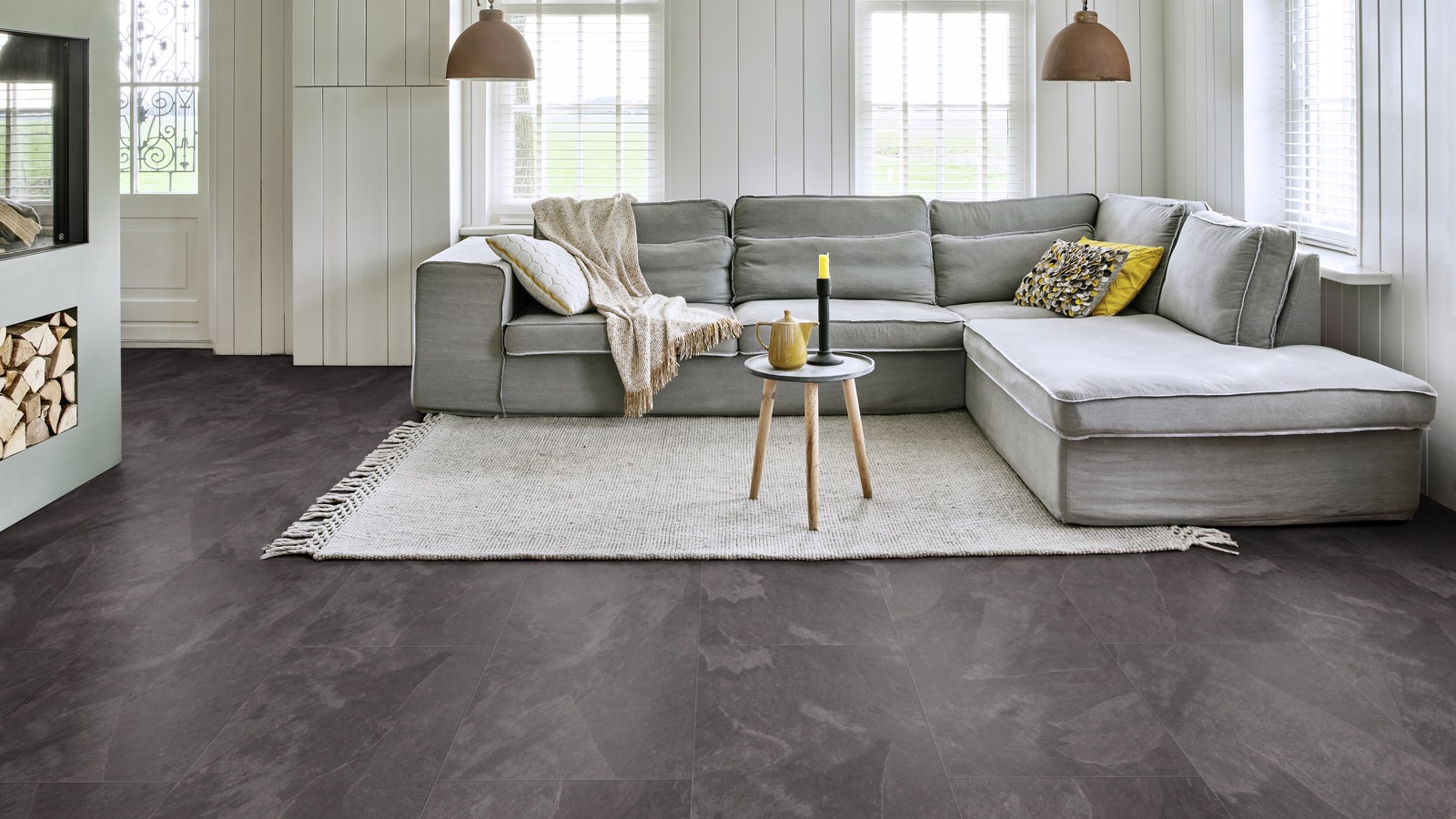 Виниловый пол Moduleo Impress Click Mustang Slate 70948 от flatbox.by