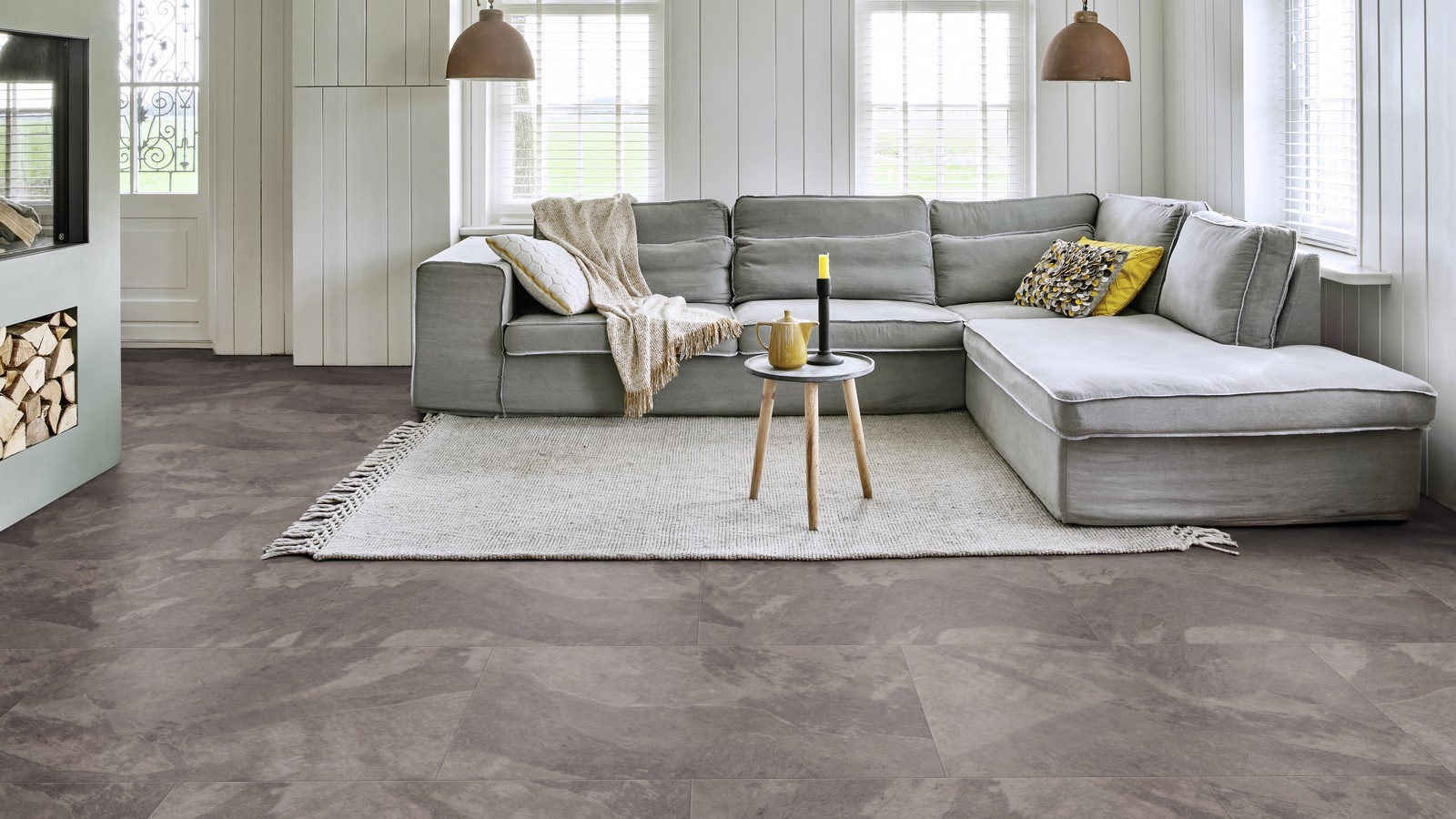 Виниловый пол Moduleo Impress Click Mustang Slate 70928 от flatbox.by