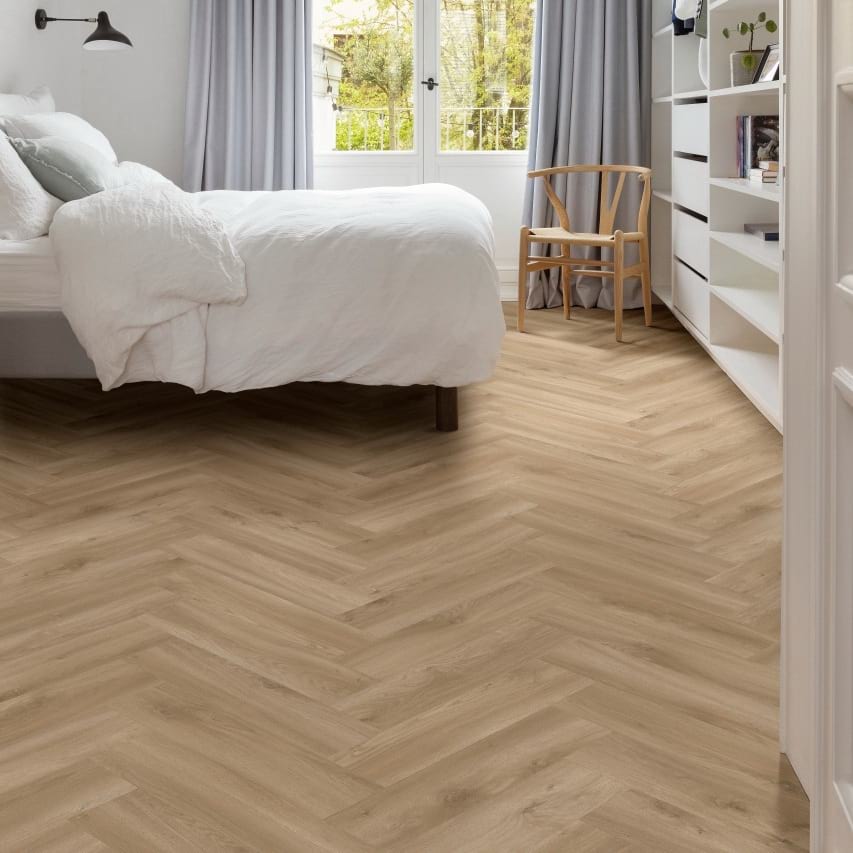 Виниловый пол Moduleo LayRed Herringbone Sierra Oak 58847 от flatbox.by