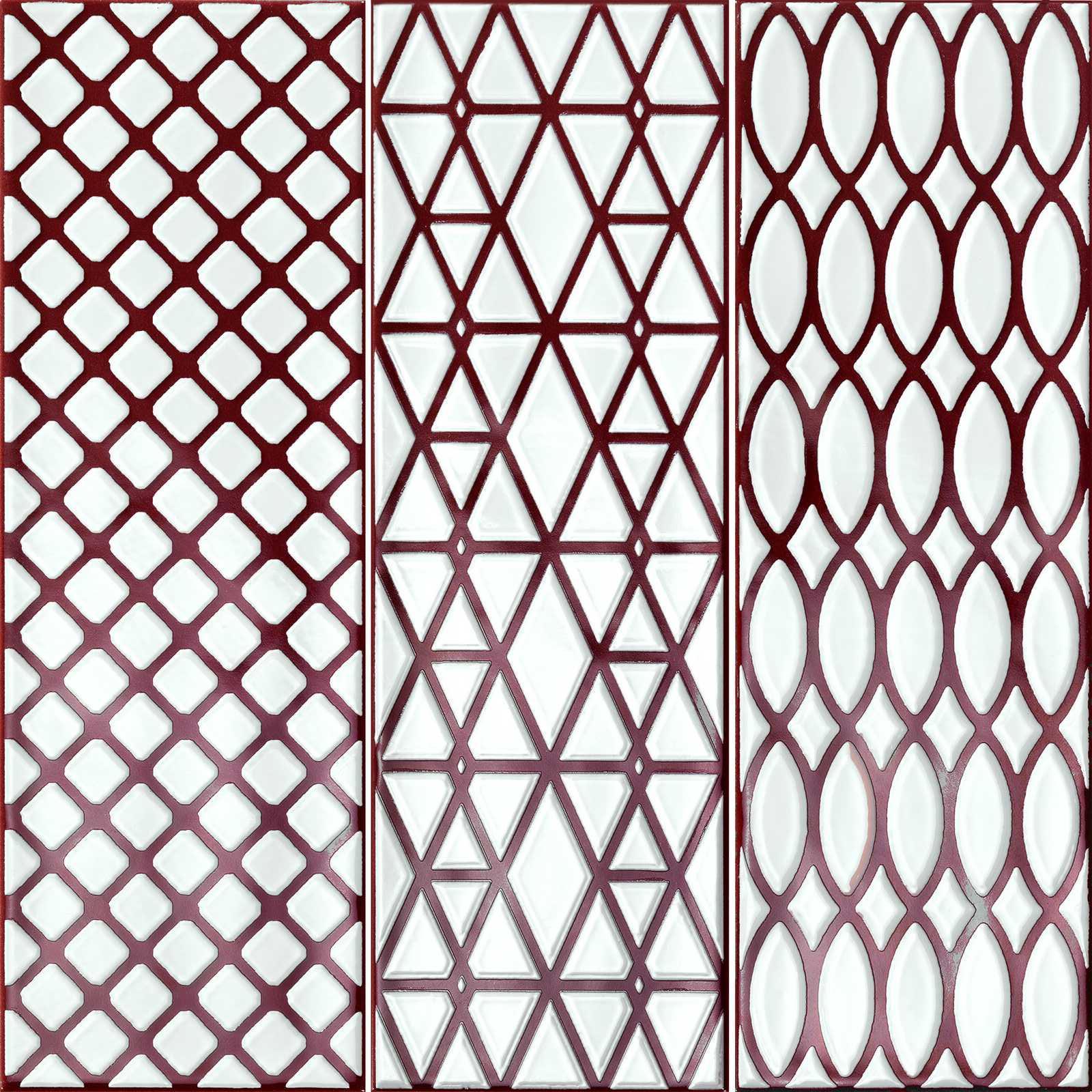 Плитка Ragno Brick Glossy Dec Purple от flatbox.by