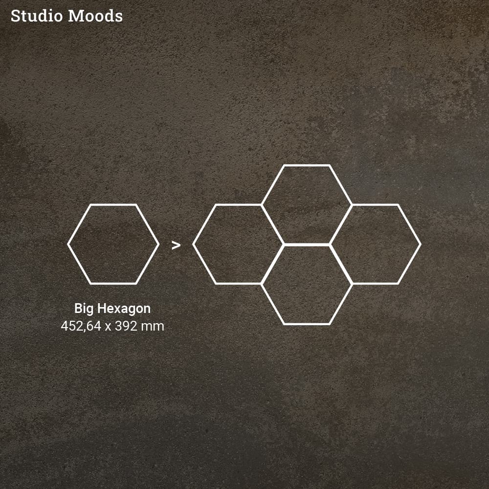 Виниловый пол Moduleo Moods Big Hexagon 256 от flatbox.by