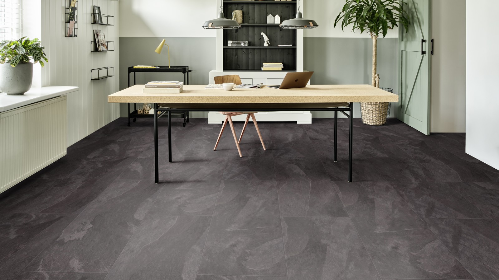 Виниловый пол Moduleo Impress Click Mustang Slate 70948 от flatbox.by