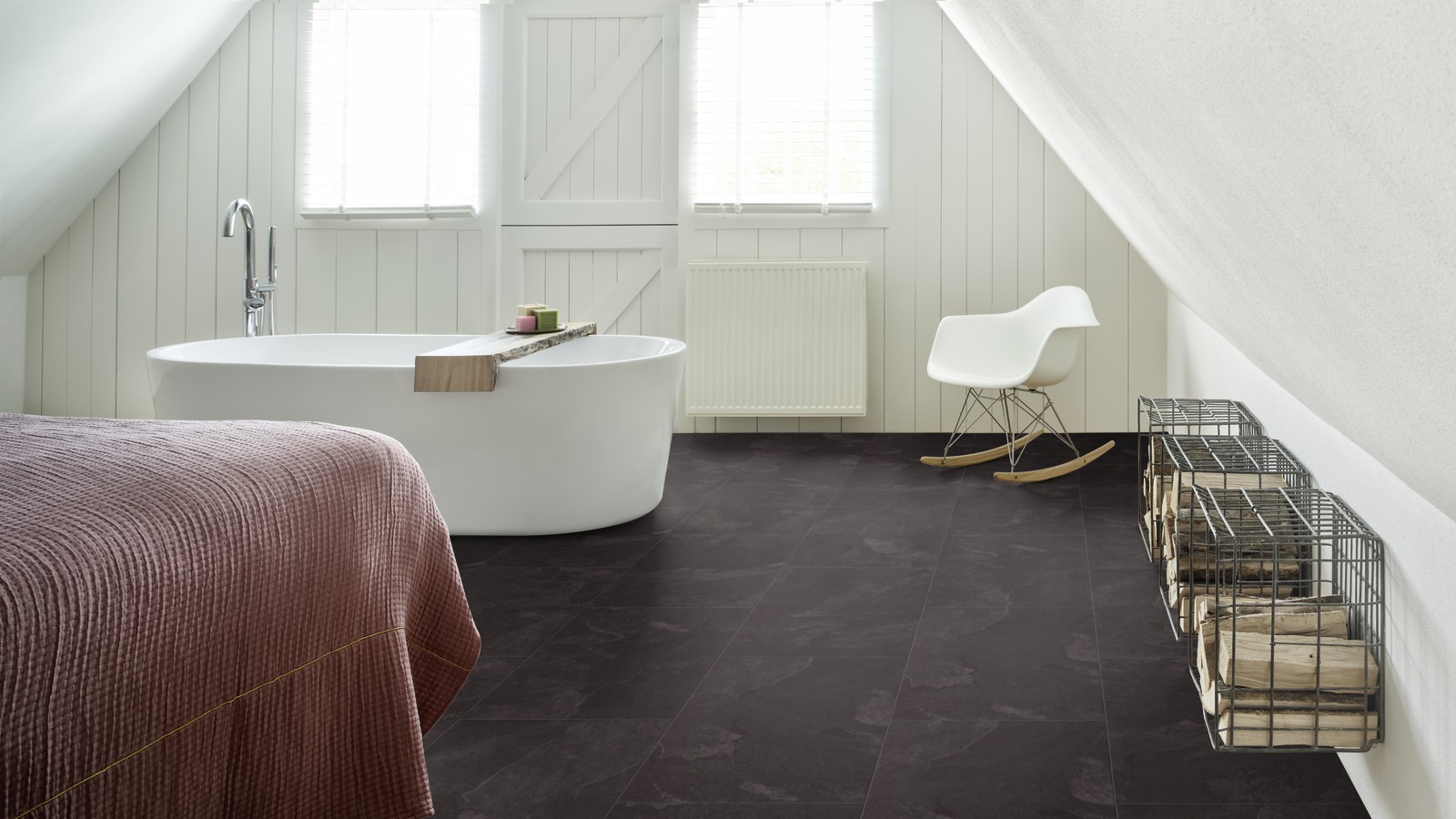 Виниловый пол Moduleo Impress Click Mustang Slate 70998 от flatbox.by