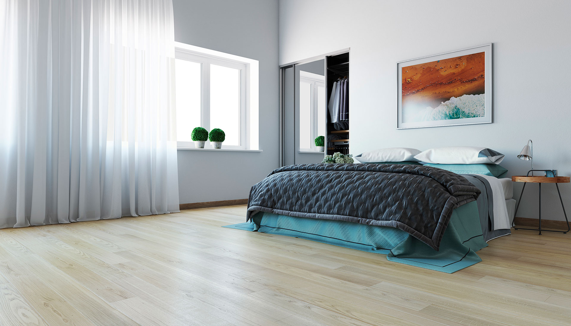 Паркет Polarwood Дуб Premium Mercury White Oiled от flatbox.by