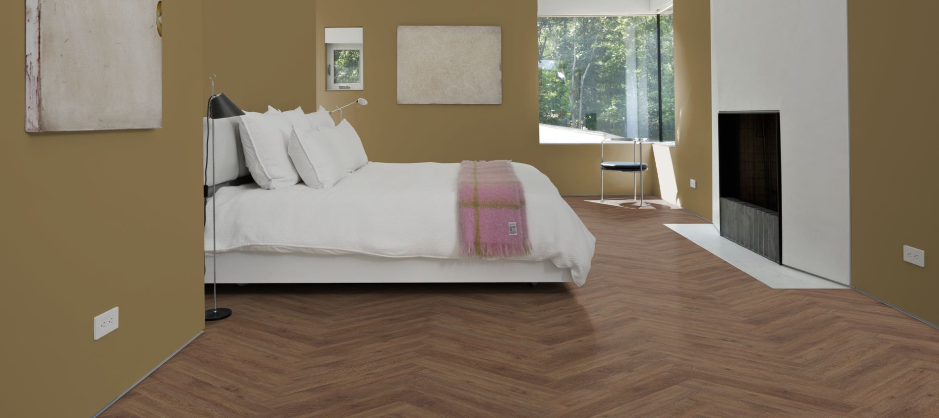 Виниловый пол Kahrs LT Click Herringbone Belluno CHW 120 от flatbox.by