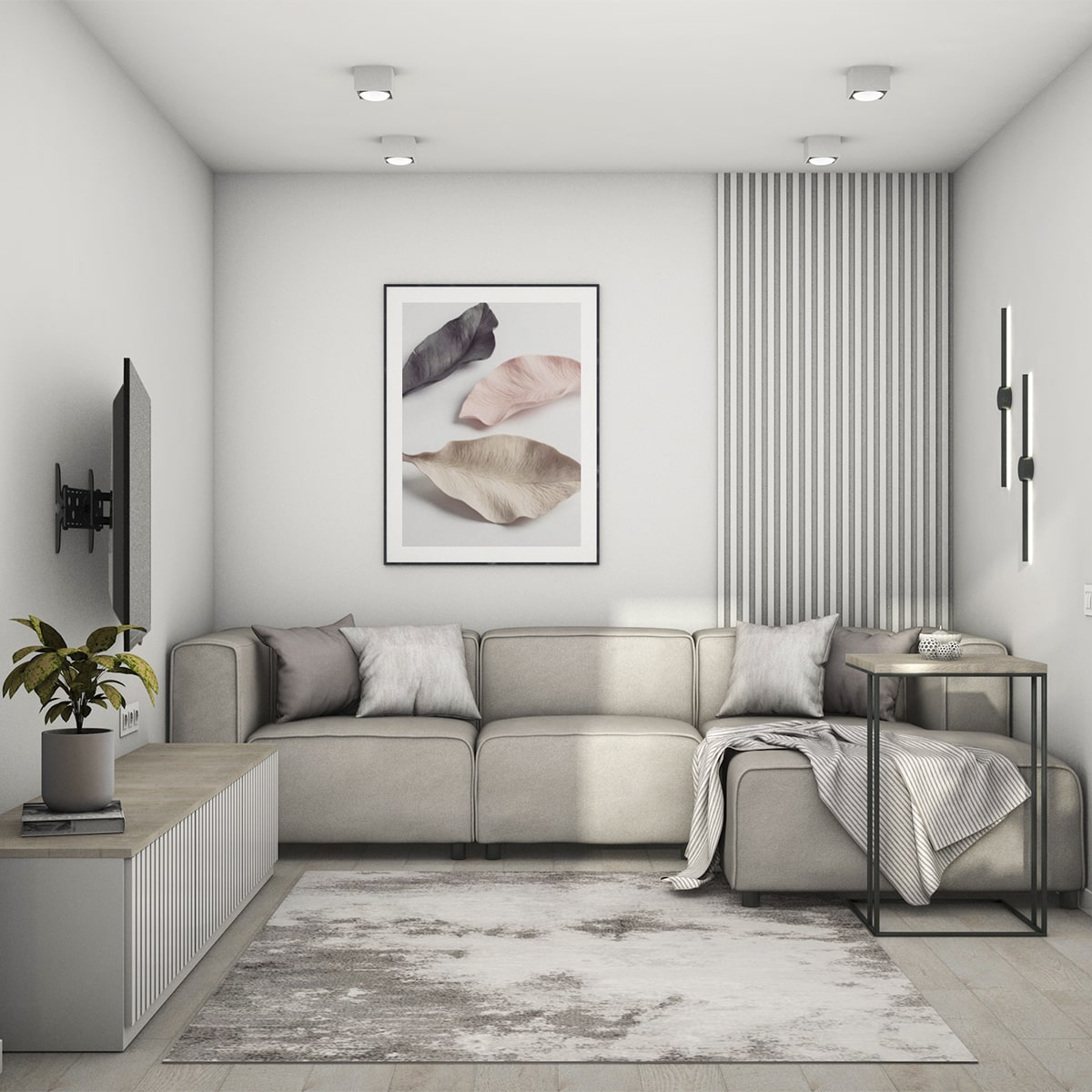 Монохромный интерьер