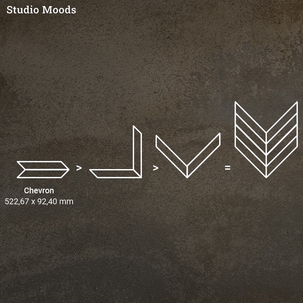 Виниловый пол Moduleo Moods Chevron 305 от flatbox.by