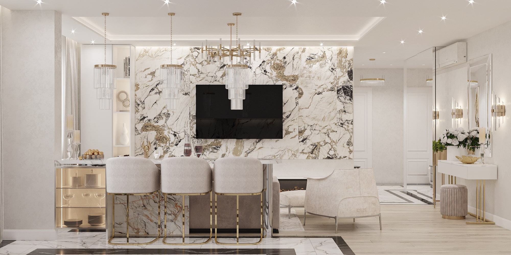 Дизайн-проект квартиры для семейной пары в Минск-Мире