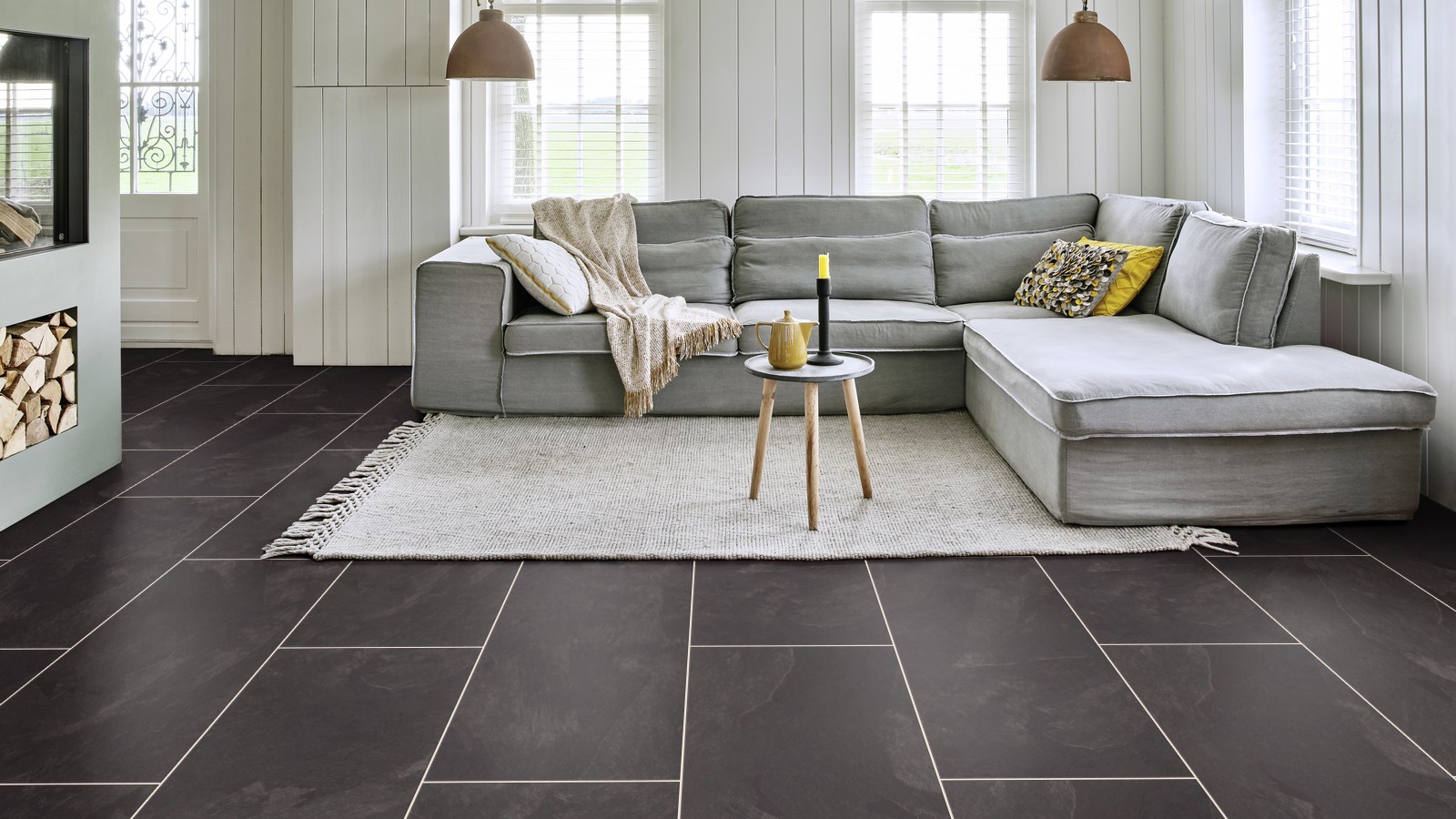 Виниловый пол Moduleo Impress Click Mustang Slate 70998 от flatbox.by